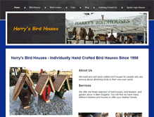 Tablet Screenshot of harrysbirdhouses.com